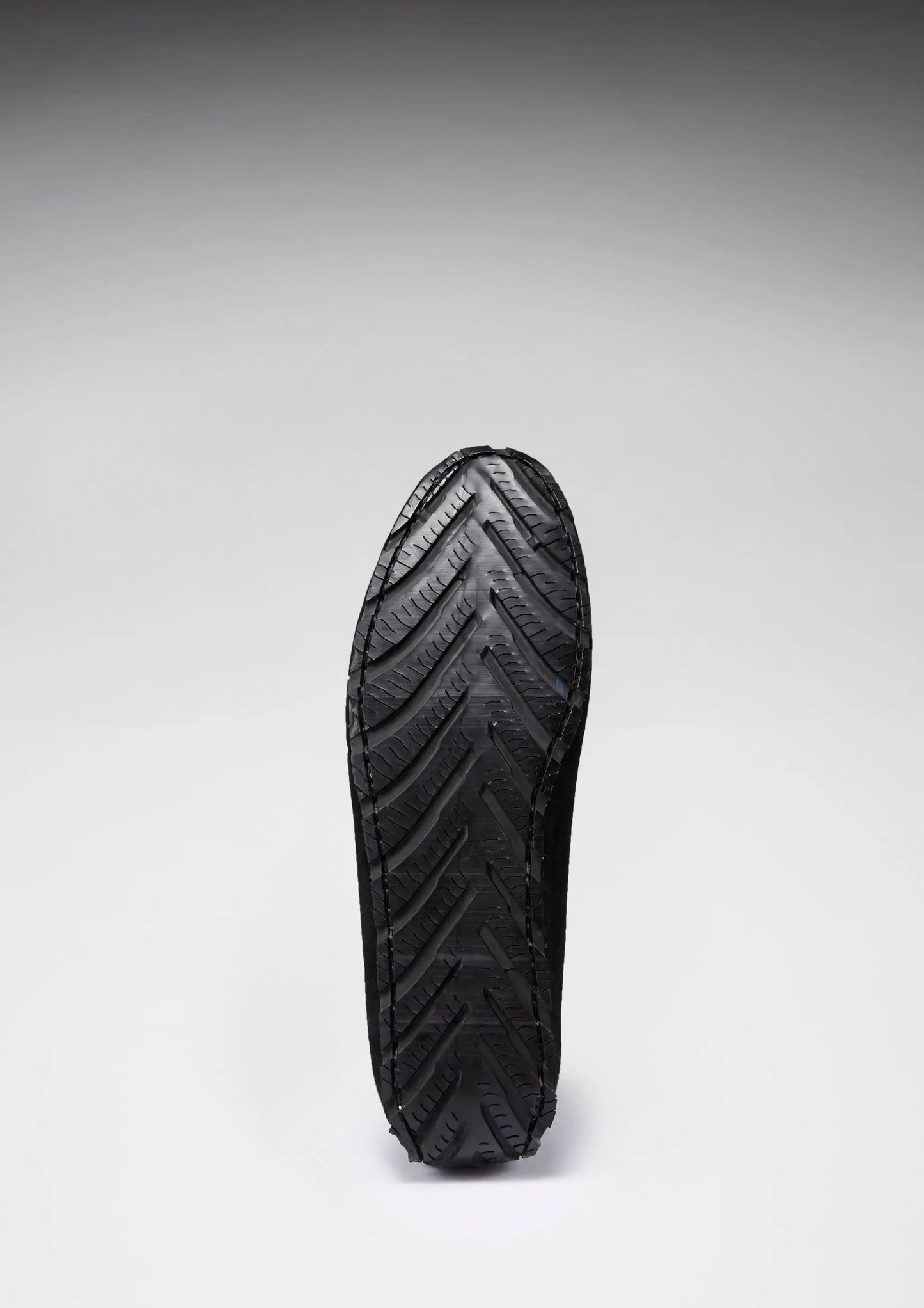 Tyre Sole Penny Driving Loafers, black suede by Hugs & Co.