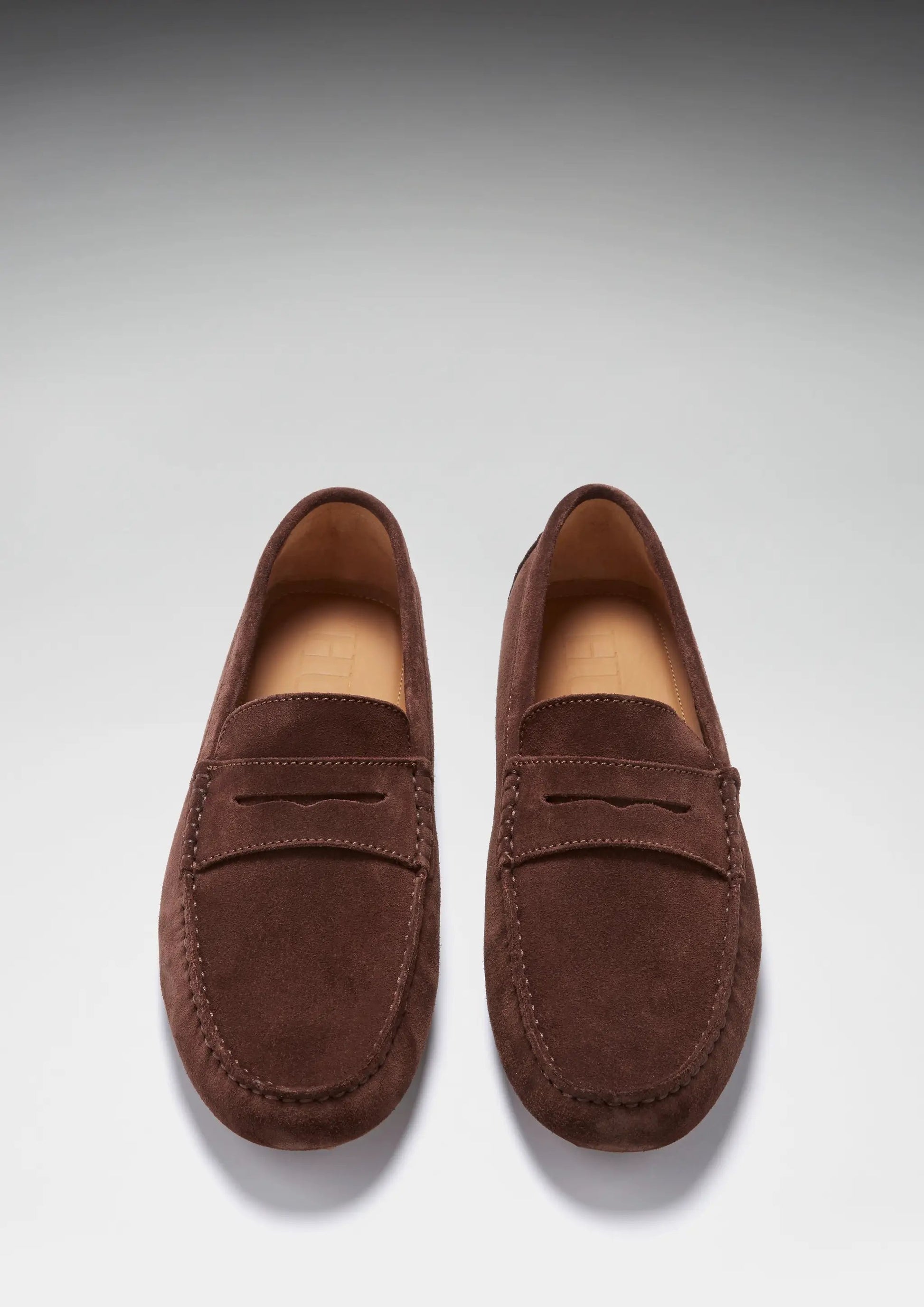 Penny Driving Loafers, brown suede by Hugs & Co.