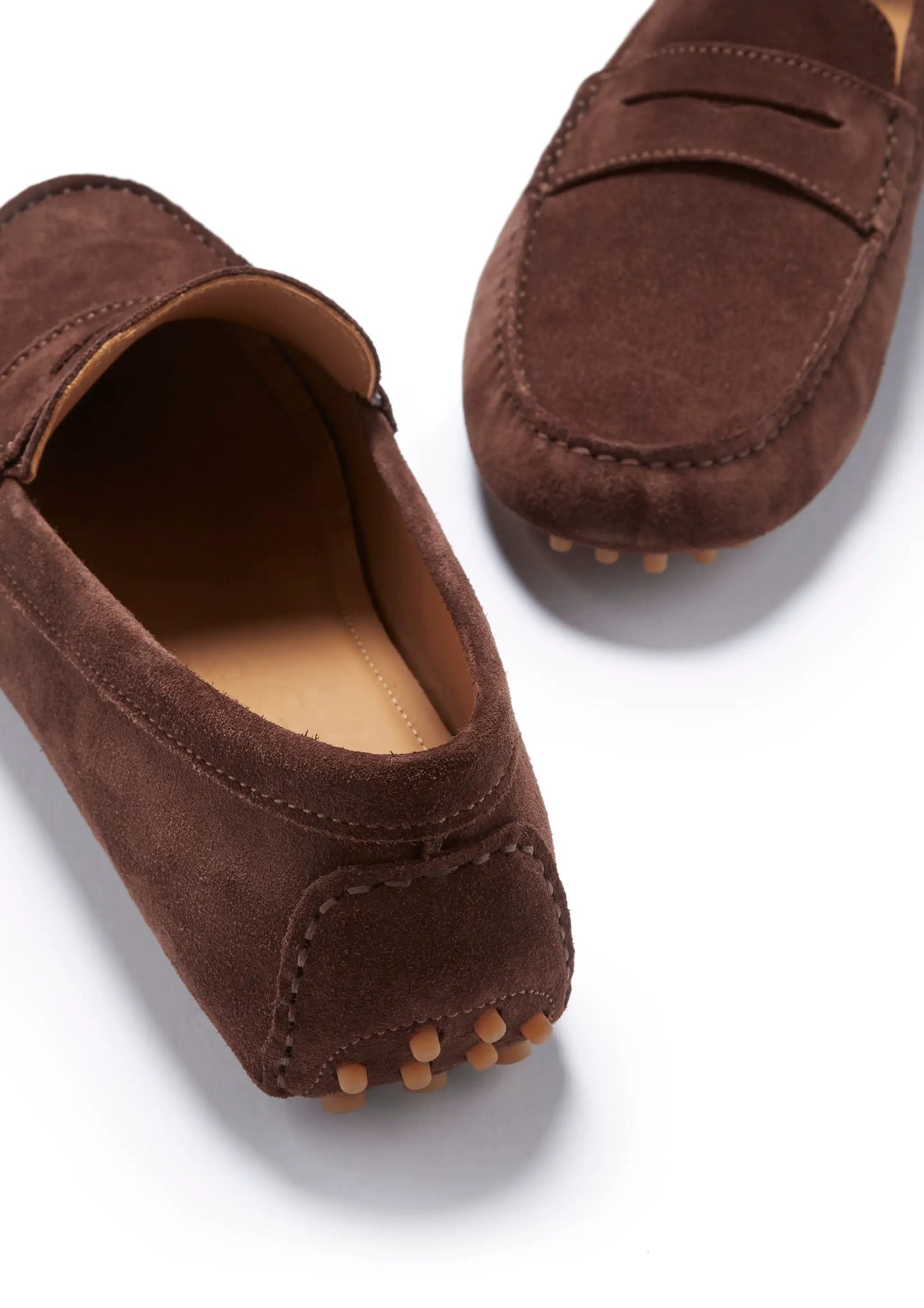 Penny Driving Loafers, brown suede by Hugs & Co.
