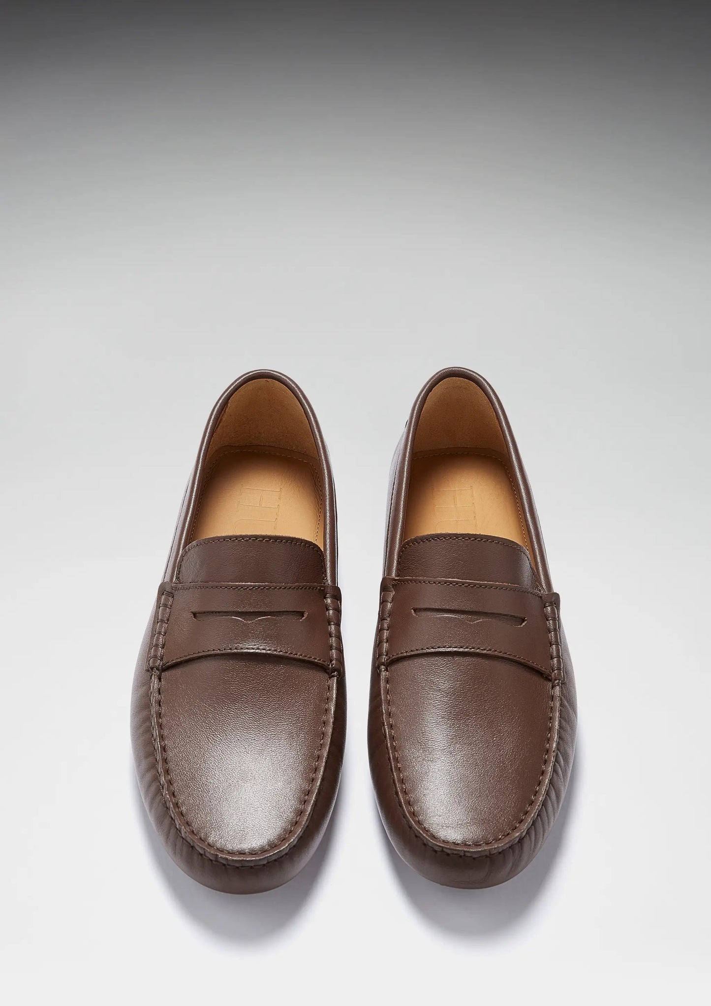 Penny Driving Loafers, brown leather by Hugs & Co.