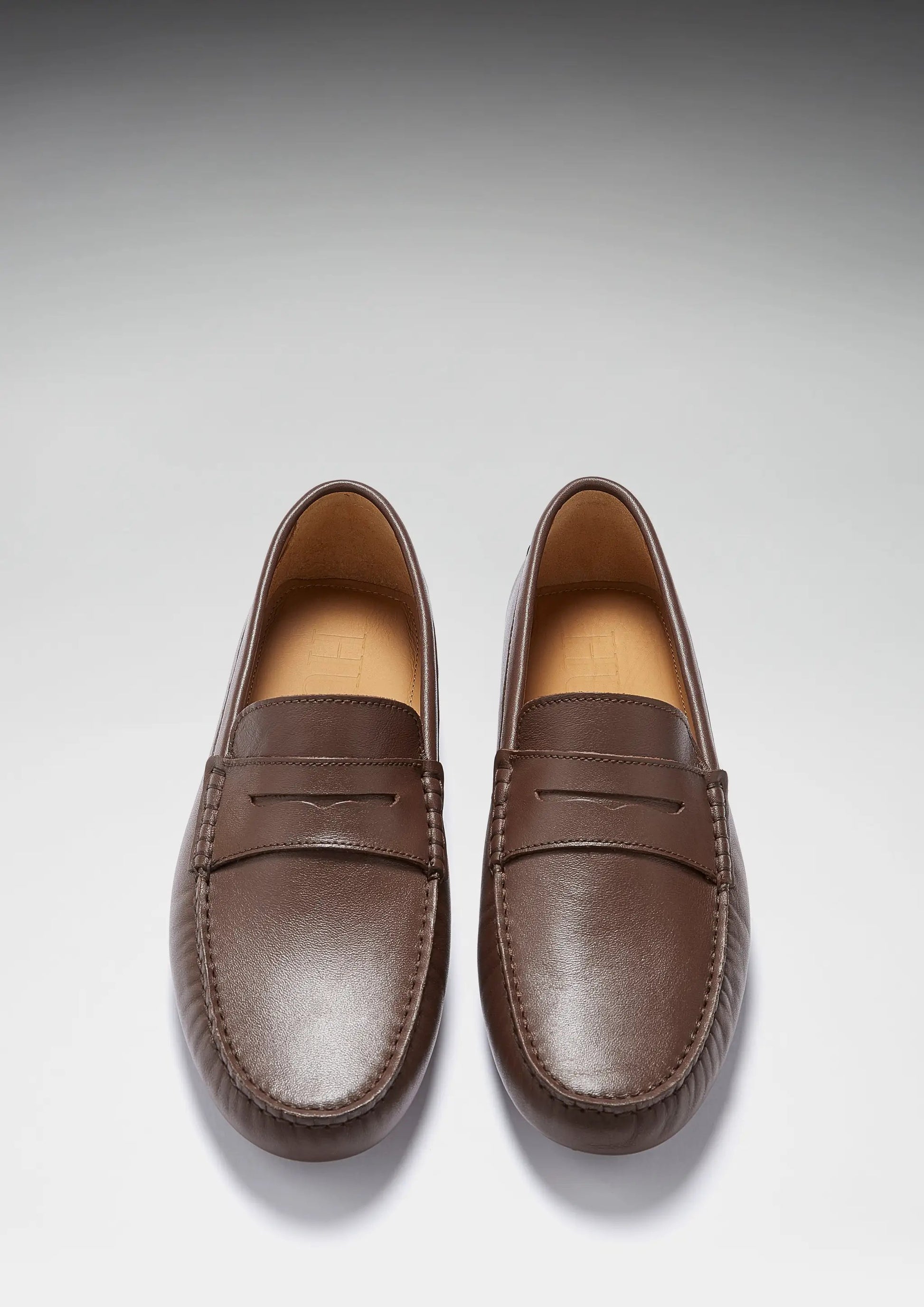 Penny Driving Loafers, brown leather by Hugs & Co.