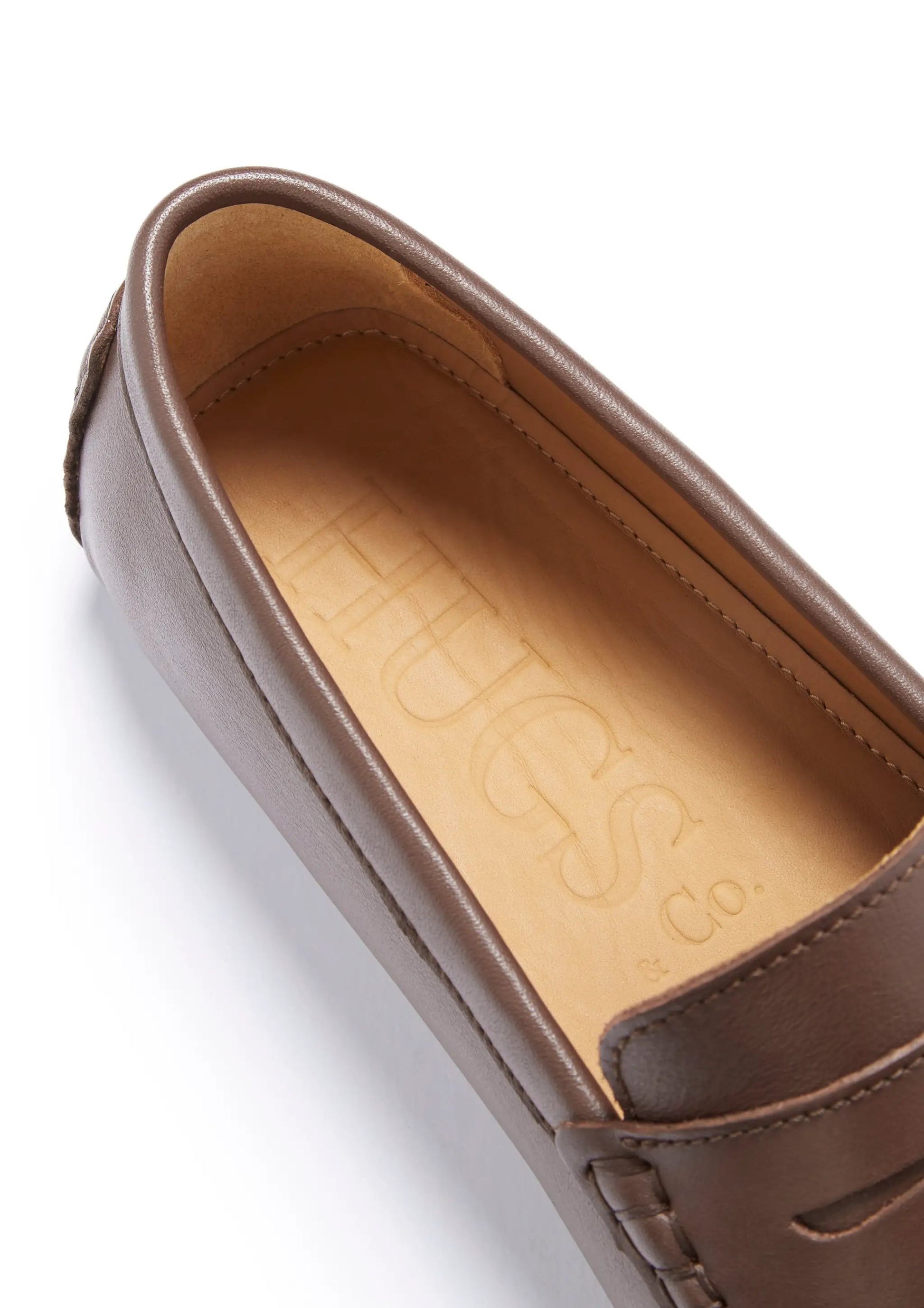 Penny Driving Loafers, brown leather by Hugs & Co.
