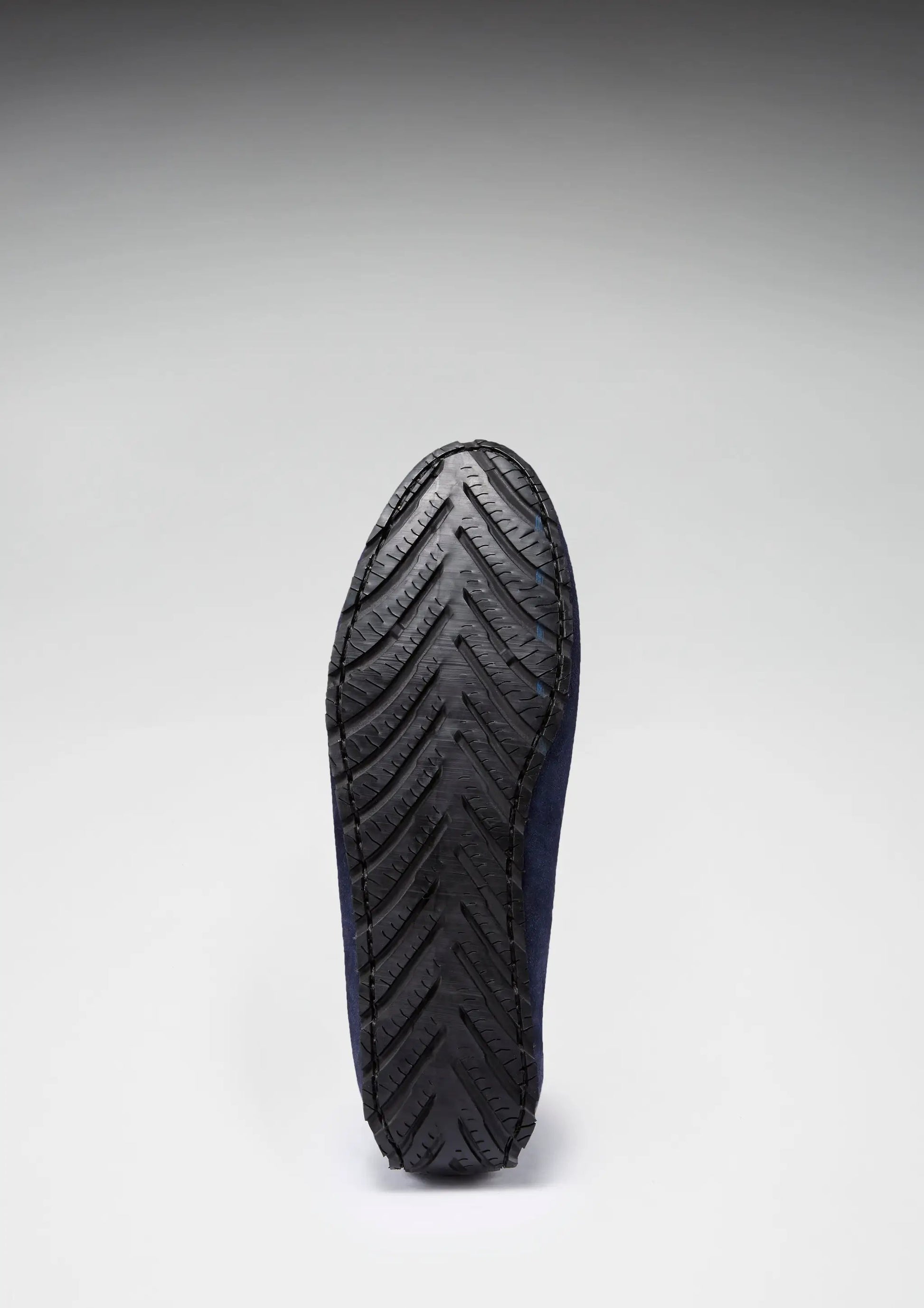 Tyre Sole Penny Driving Loafers, navy blue suede by Hugs & Co.