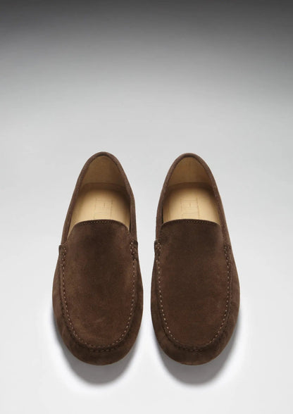 Driving Loafers, brown suede by Hugs & Co.