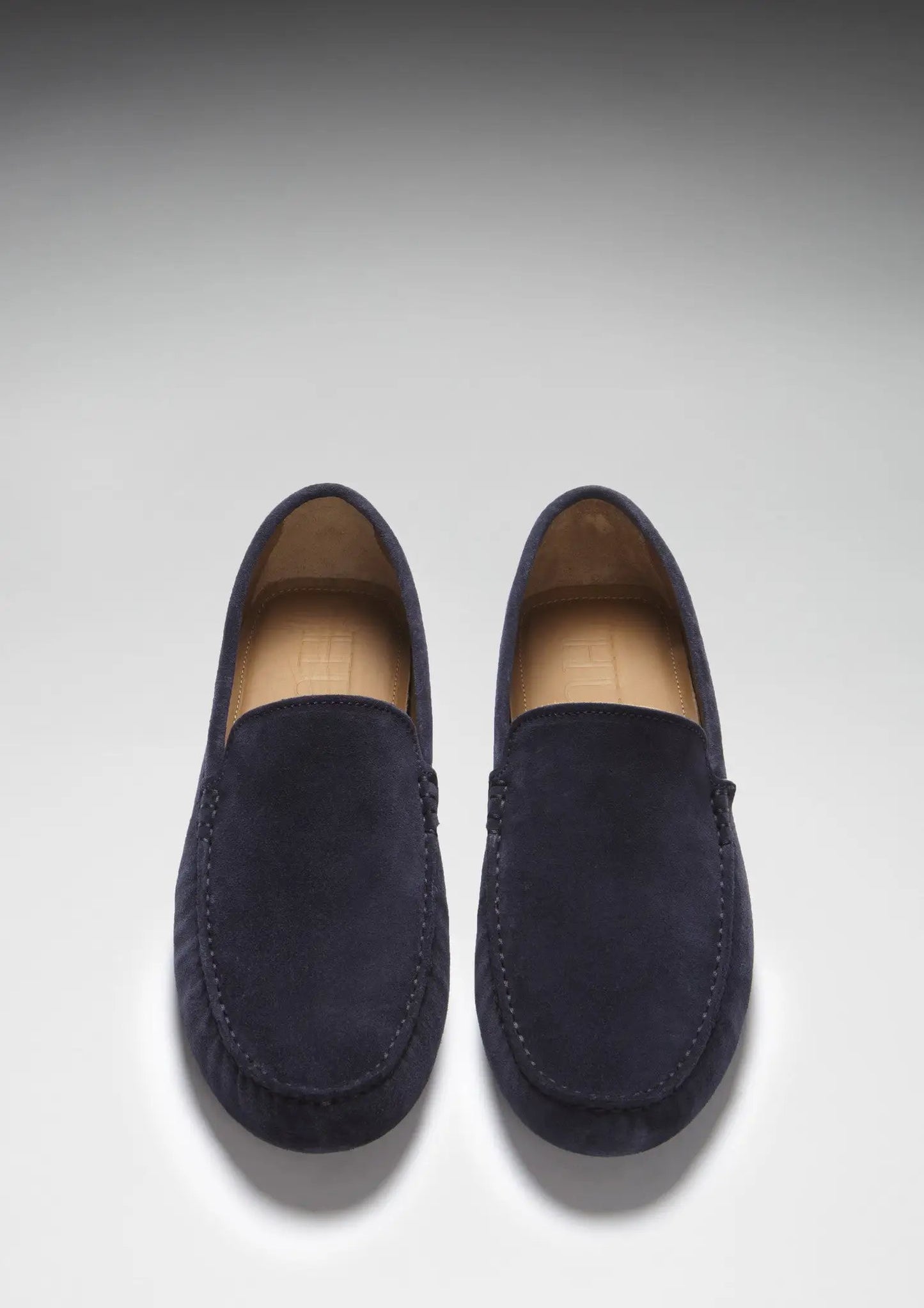 Driving Loafers, navy blue suede by Hugs & Co.