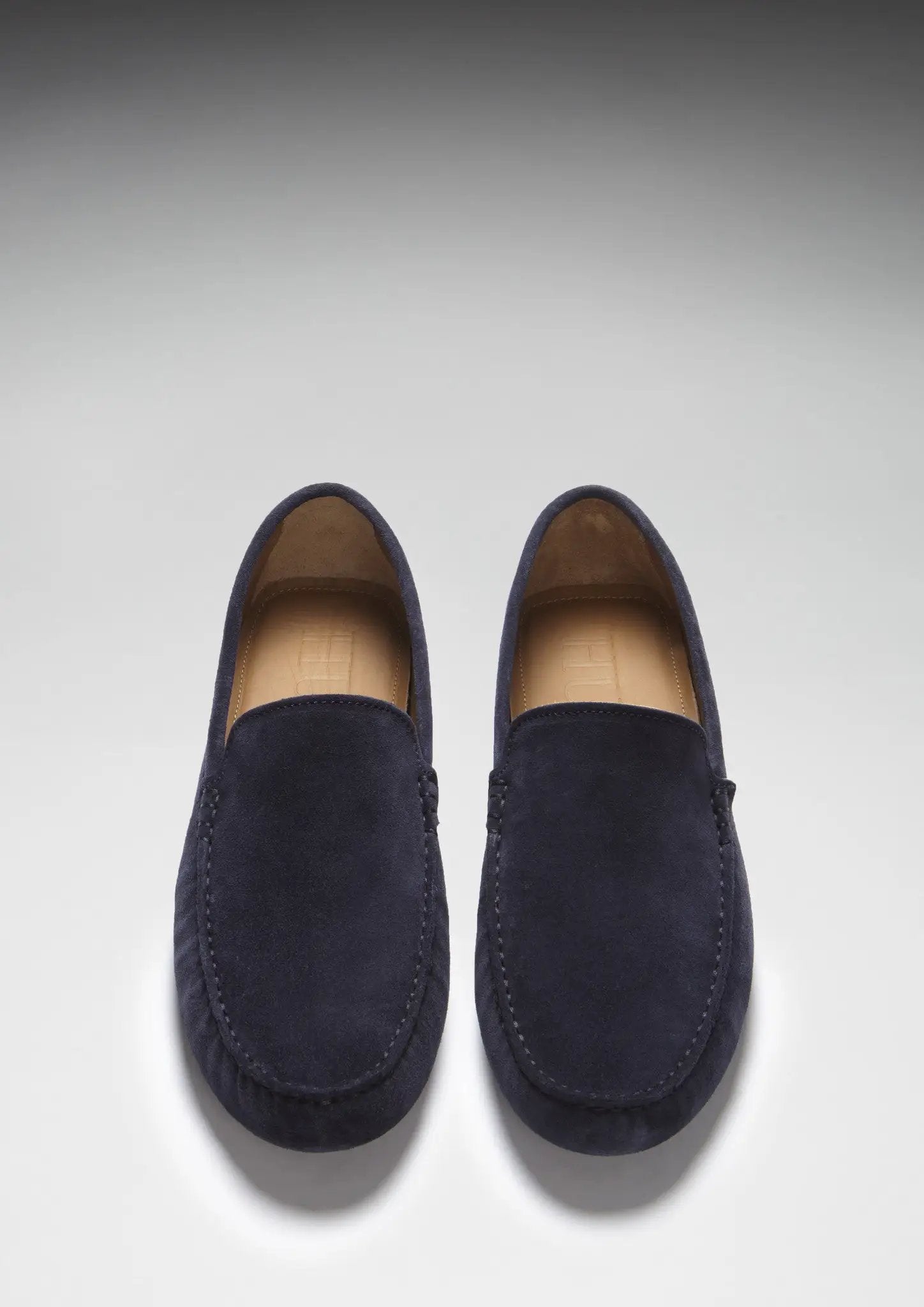 Driving Loafers, navy blue suede by Hugs & Co.