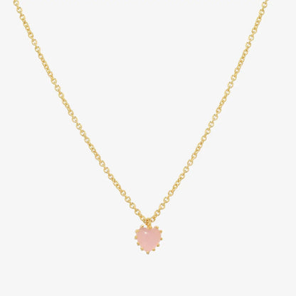 Heart rose quartz necklace by Tiffany