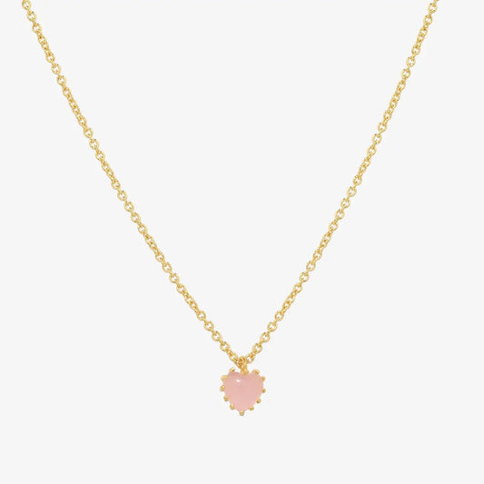 Heart rose quartz necklace by Tiffany