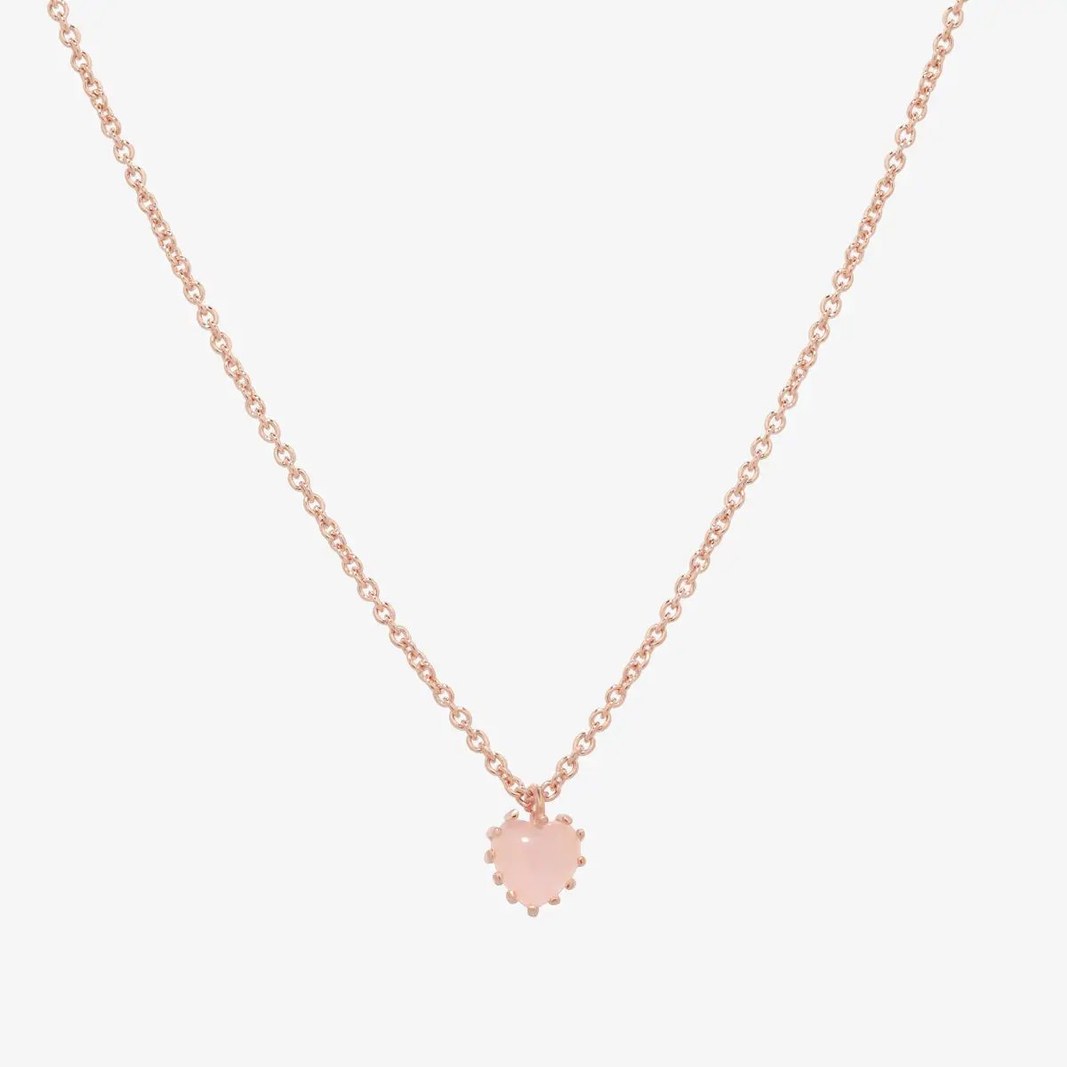 Heart rose quartz necklace by Tiffany