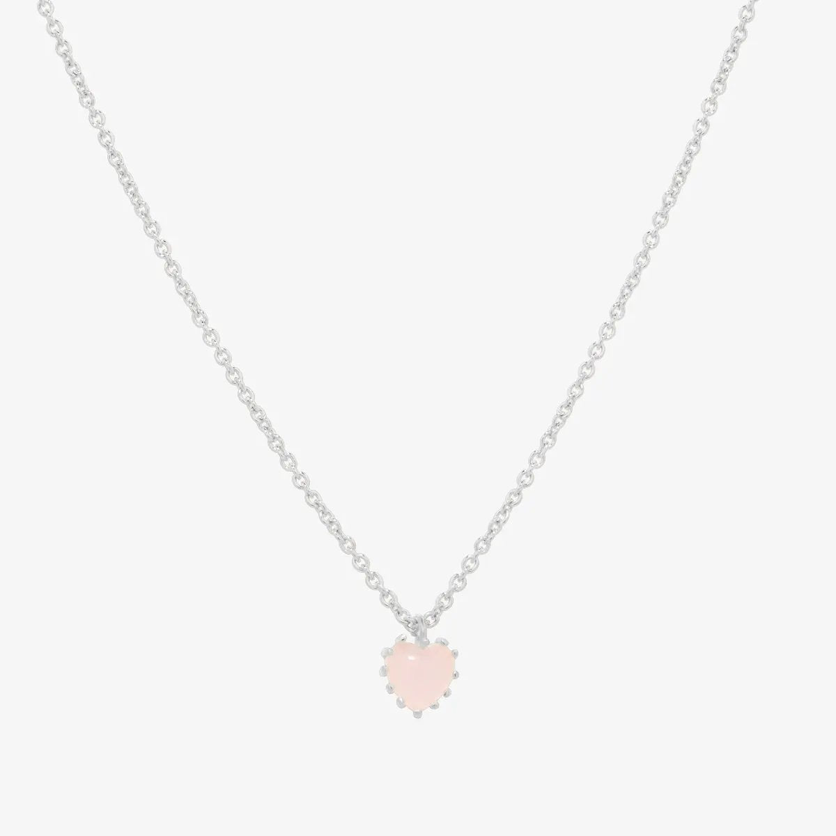 Heart rose quartz necklace by Tiffany