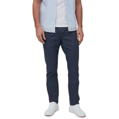 Mens Straight Fit Linen Blend Trousers by Ek Wholesale