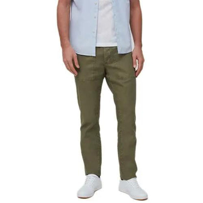 Mens Straight Fit Linen Blend Trousers by Ek Wholesale