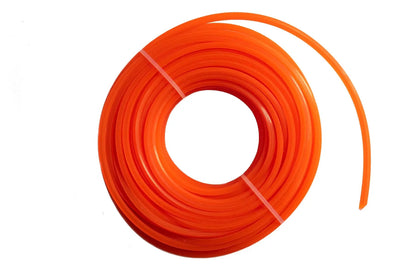 Strimmer Line Orange Square 2.4mm x 15m by AP Supplies