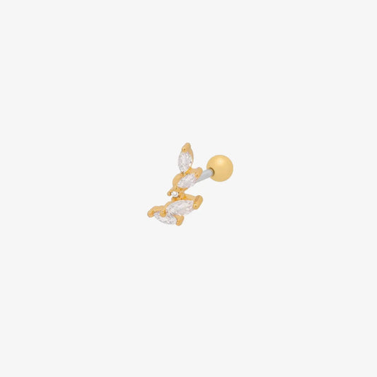 Stacked crystal piercing by Nabi London