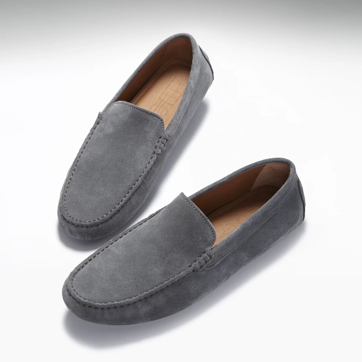 Driving Loafers, slate grey suede by Hugs & Co.