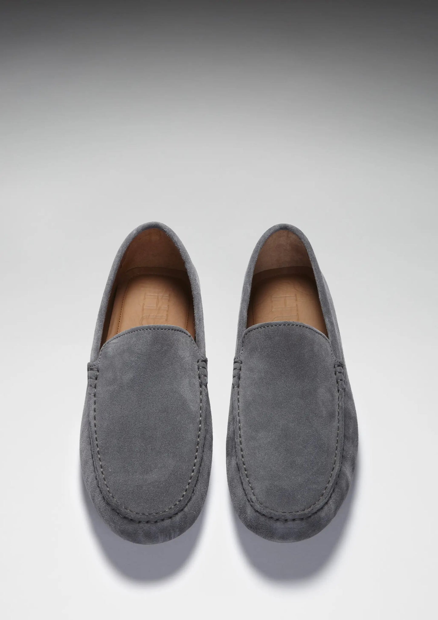 Driving Loafers, slate grey suede by Hugs & Co.