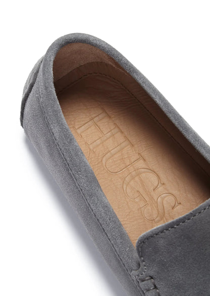 Driving Loafers, slate grey suede by Hugs & Co.