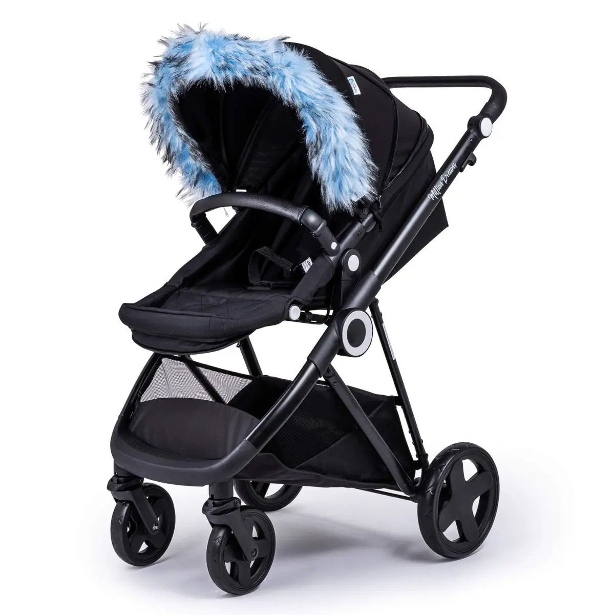 Pram Fur Hood Trim Attachment for Pushchair by For Your Little One