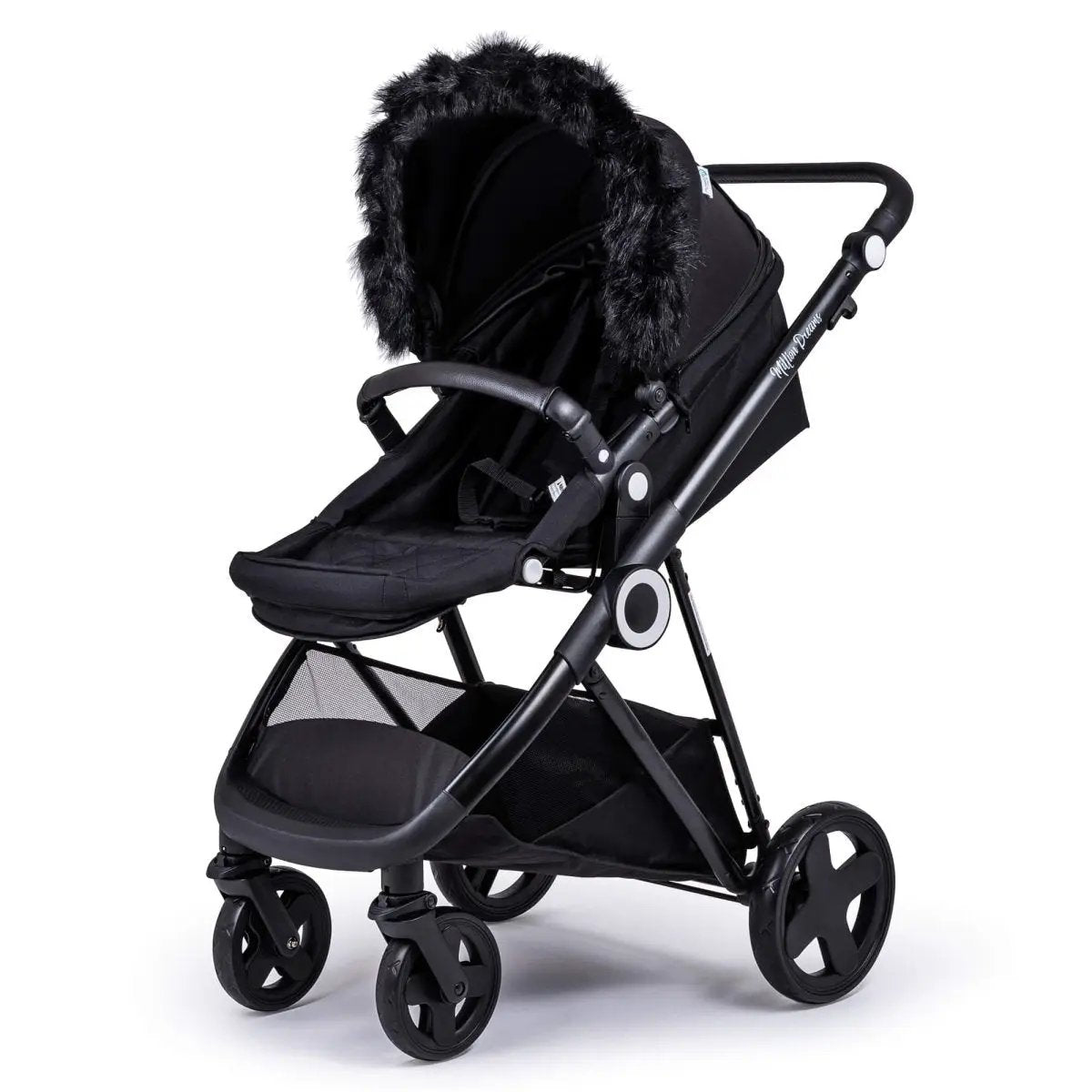 Pram Fur Hood Trim Attachment for Pushchair by For Your Little One