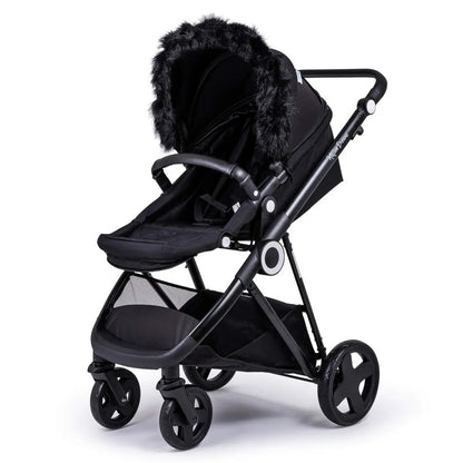Pram Fur Hood Trim Attachment for Pushchair by For Your Little One