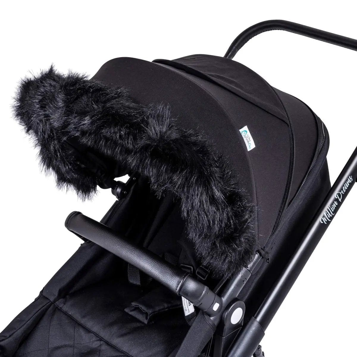 Pram Fur Hood Trim Attachment for Pushchair by For Your Little One