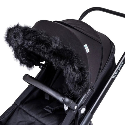 Pram Fur Hood Trim Attachment for Pushchair by For Your Little One
