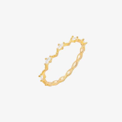 Diamond cubic relay ring by Nabi London