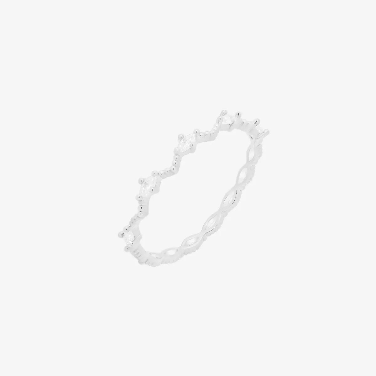 Diamond cubic relay ring by Nabi London