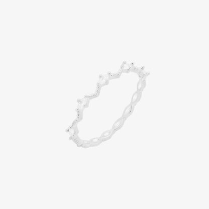 Diamond cubic relay ring by Nabi London