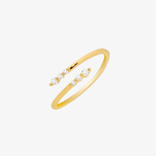 Triple cubic across ring by Nabi London