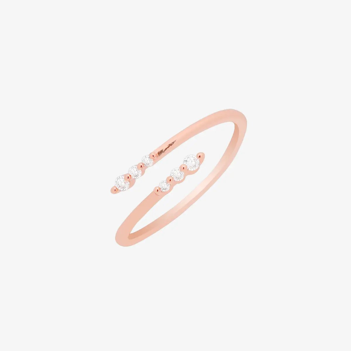 Triple cubic across ring by Nabi London