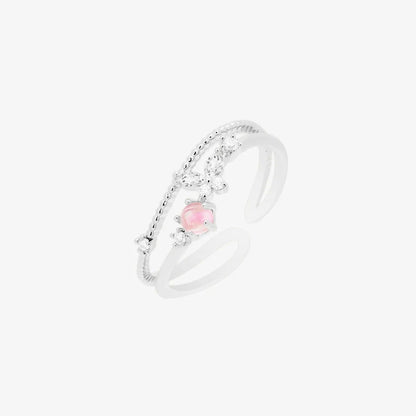 Pink butterfly ring by Nabi London