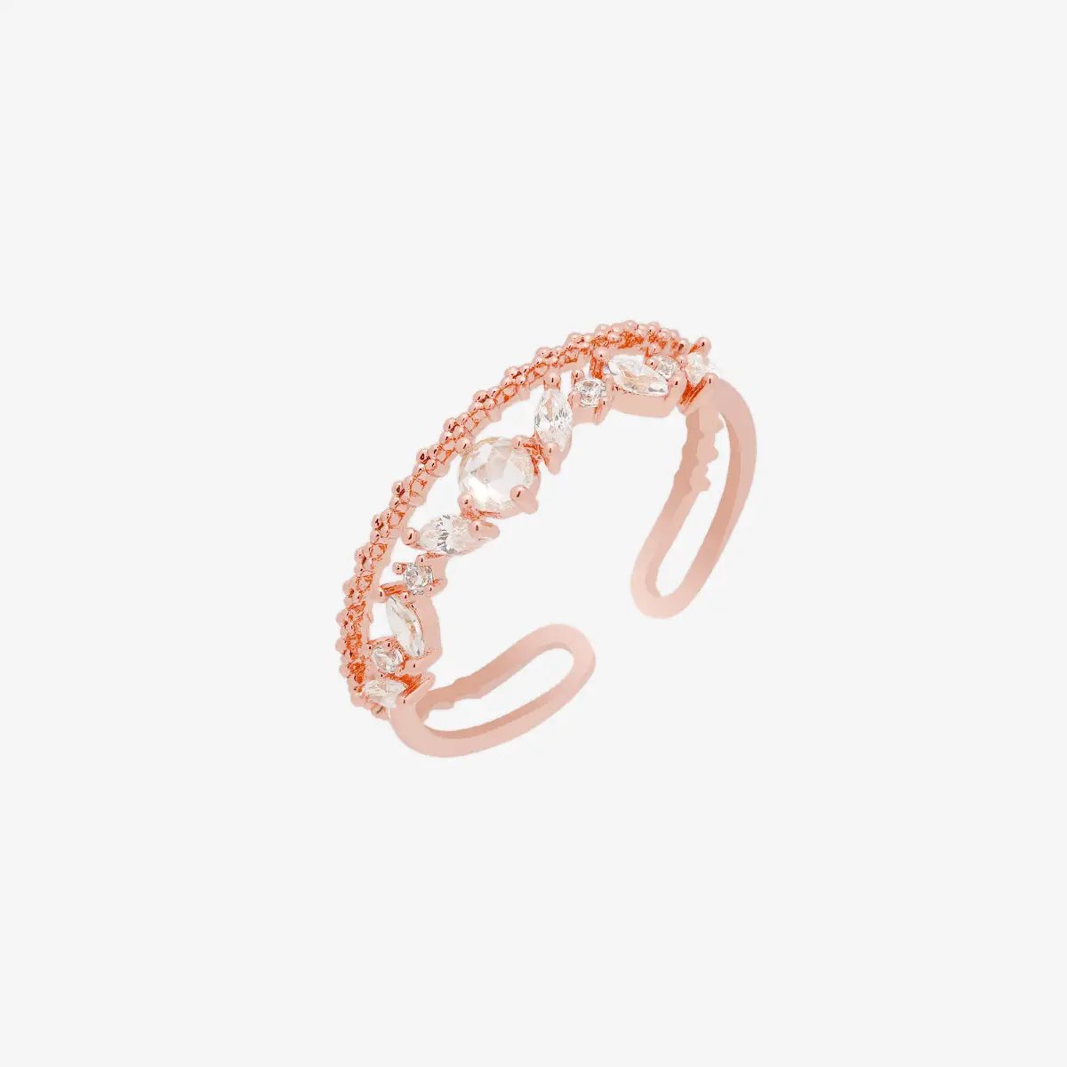 Cubic layered ring by Nabi London