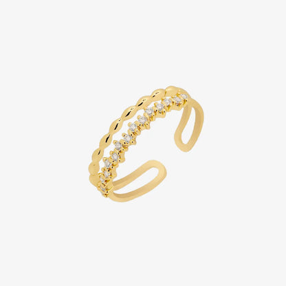 Double layered ring by Nabi London