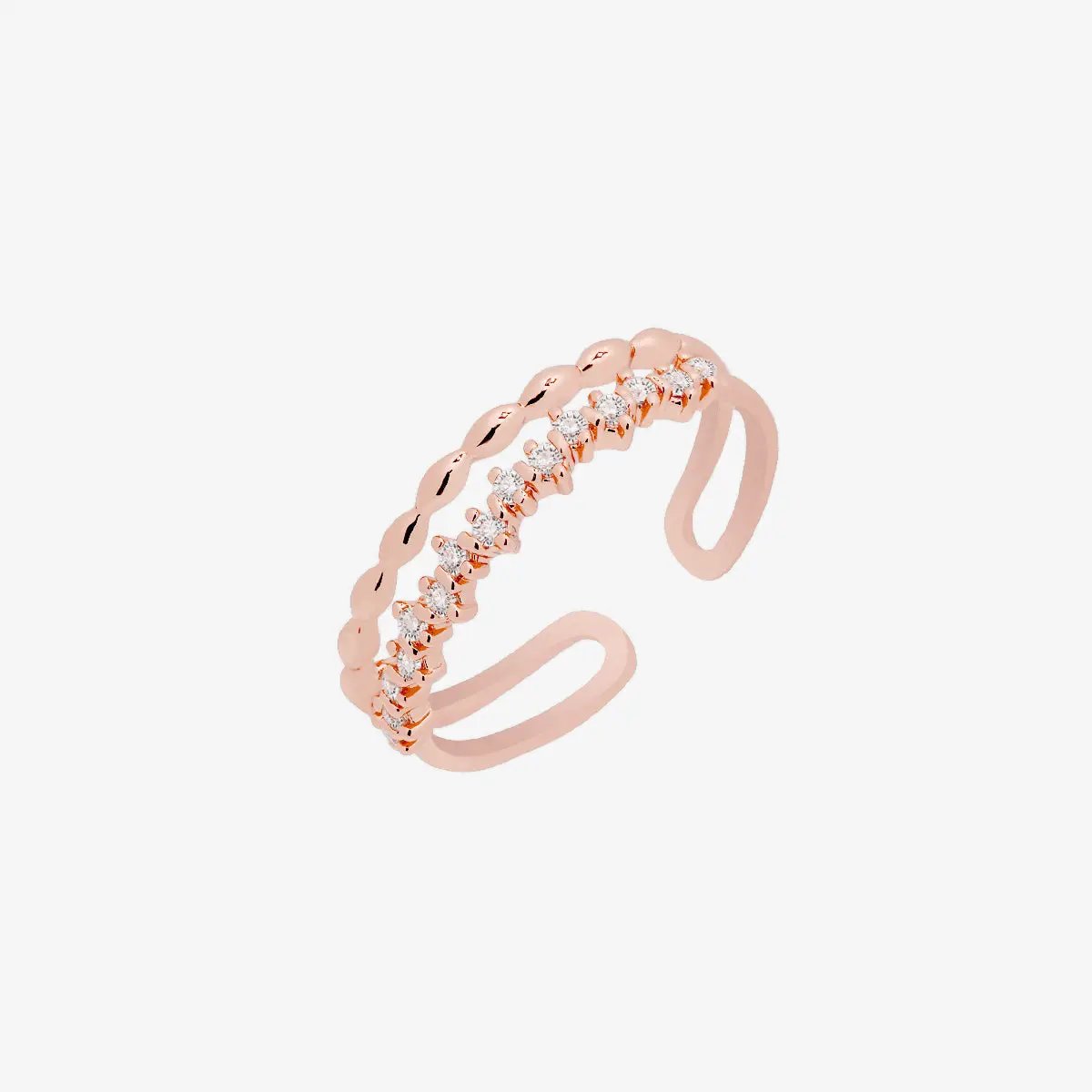 Double layered ring by Nabi London