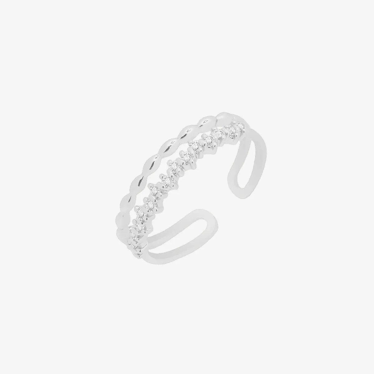 Double layered ring by Nabi London