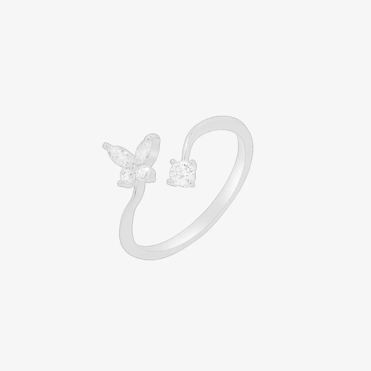 Butterfly cubic ring by Nabi London