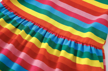 Rainbow Cotton Dress | Baby Toddler Child by Stylish Mum