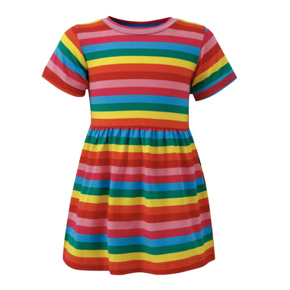 Rainbow Cotton Dress | Baby Toddler Child by Stylish Mum