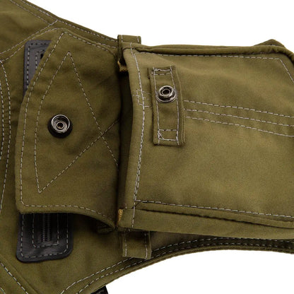 Donald Recycled Canvas Vegan Crossbody Bag by Paguro Upcycle
