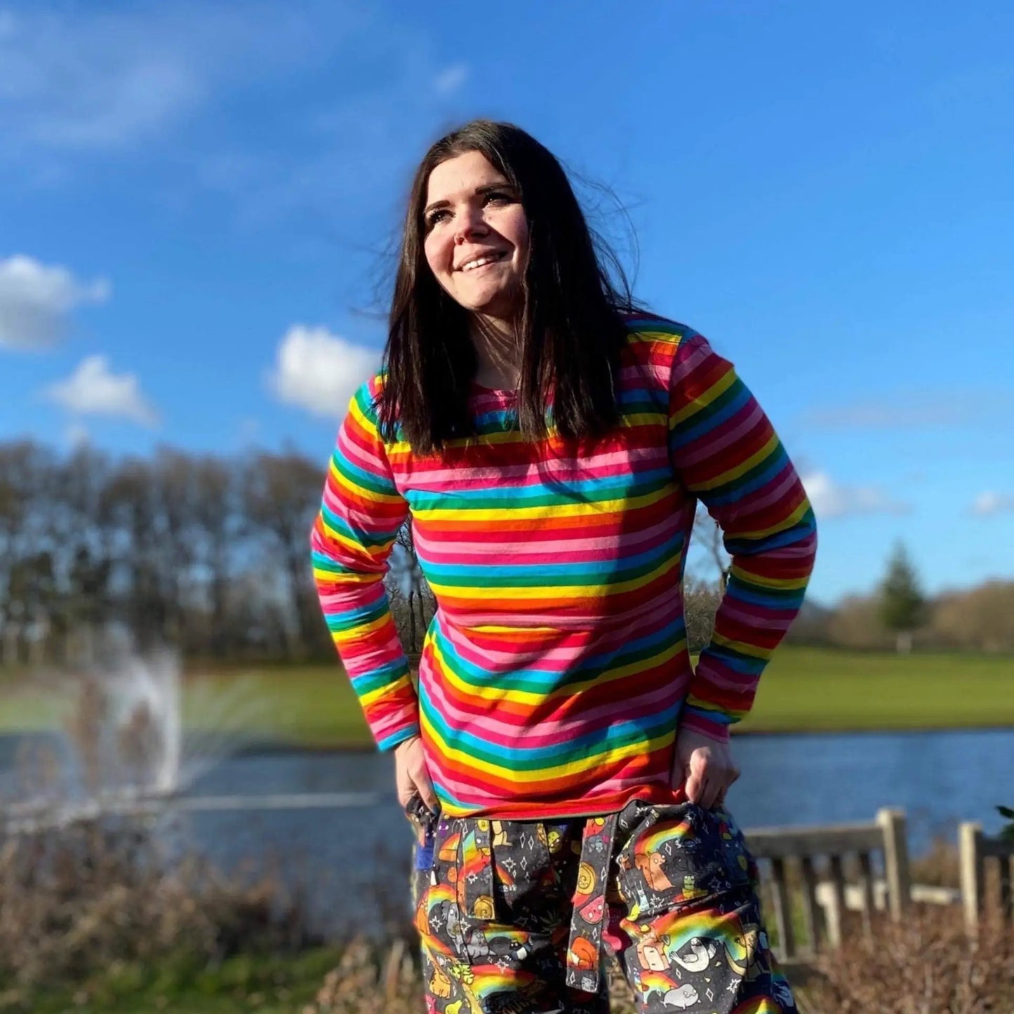 Roxy Rainbow Breastfeeding Top by Stylish Mum