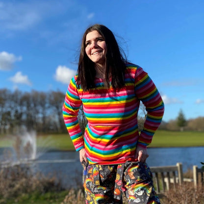 Roxy Rainbow Breastfeeding Top by Stylish Mum