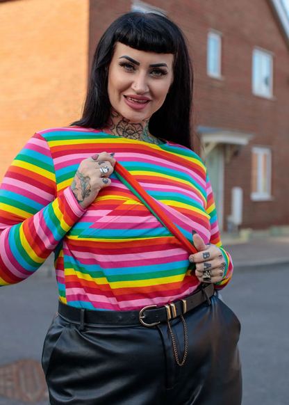 Roxy Rainbow Breastfeeding Top by Stylish Mum
