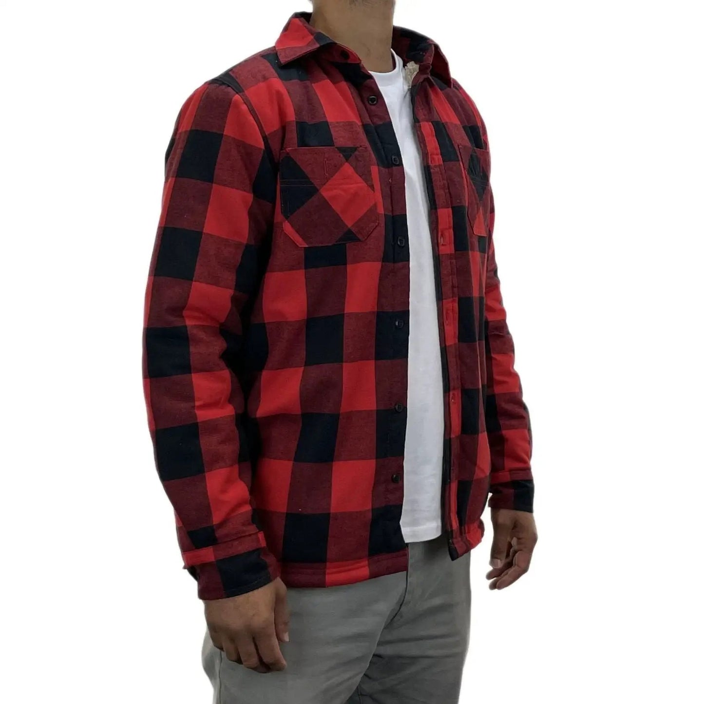 Mens Sherpa Fleece Lined Work Shirt - 4061 by Ek Wholesale
