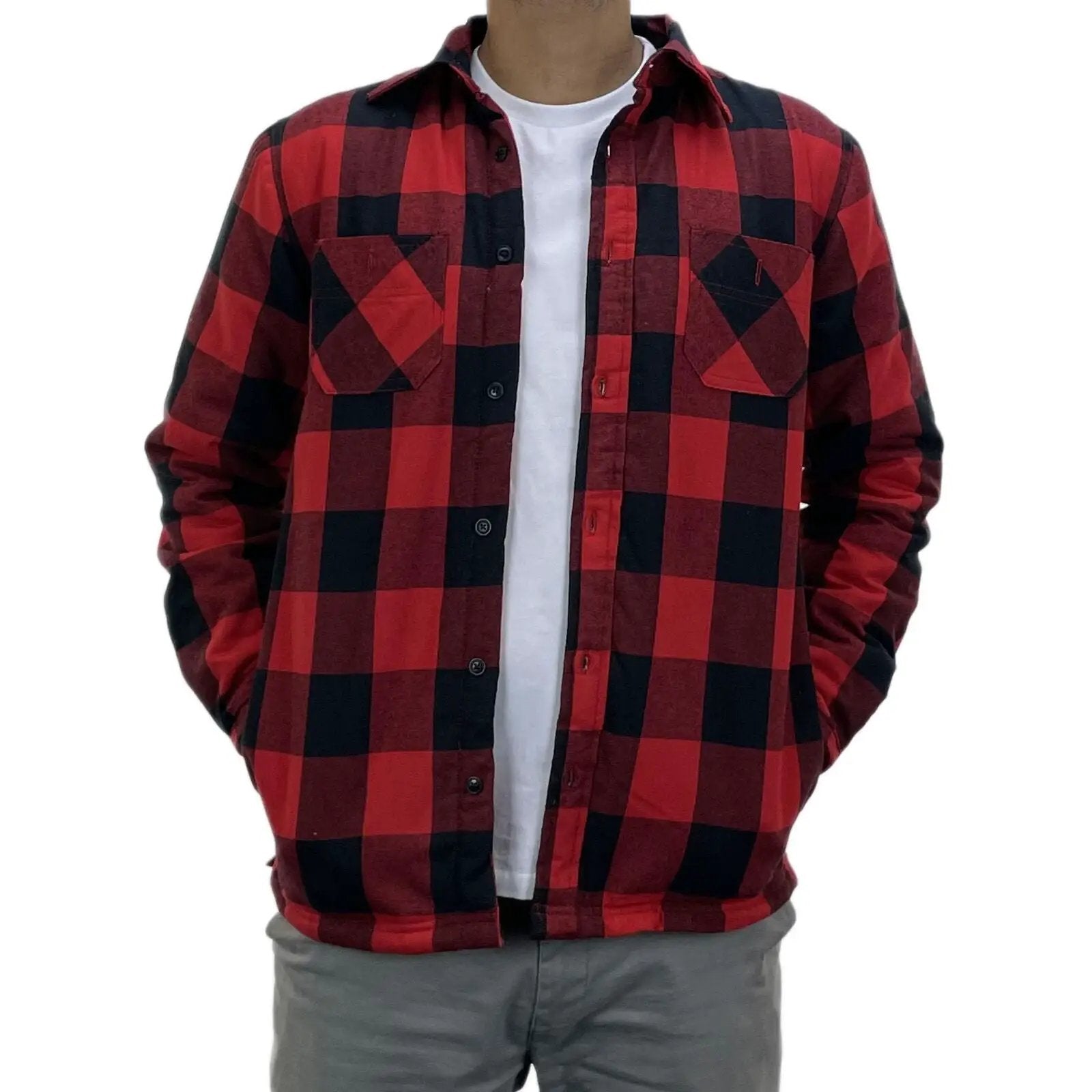 Mens Sherpa Fleece Lined Work Shirt - 4061 by Ek Wholesale