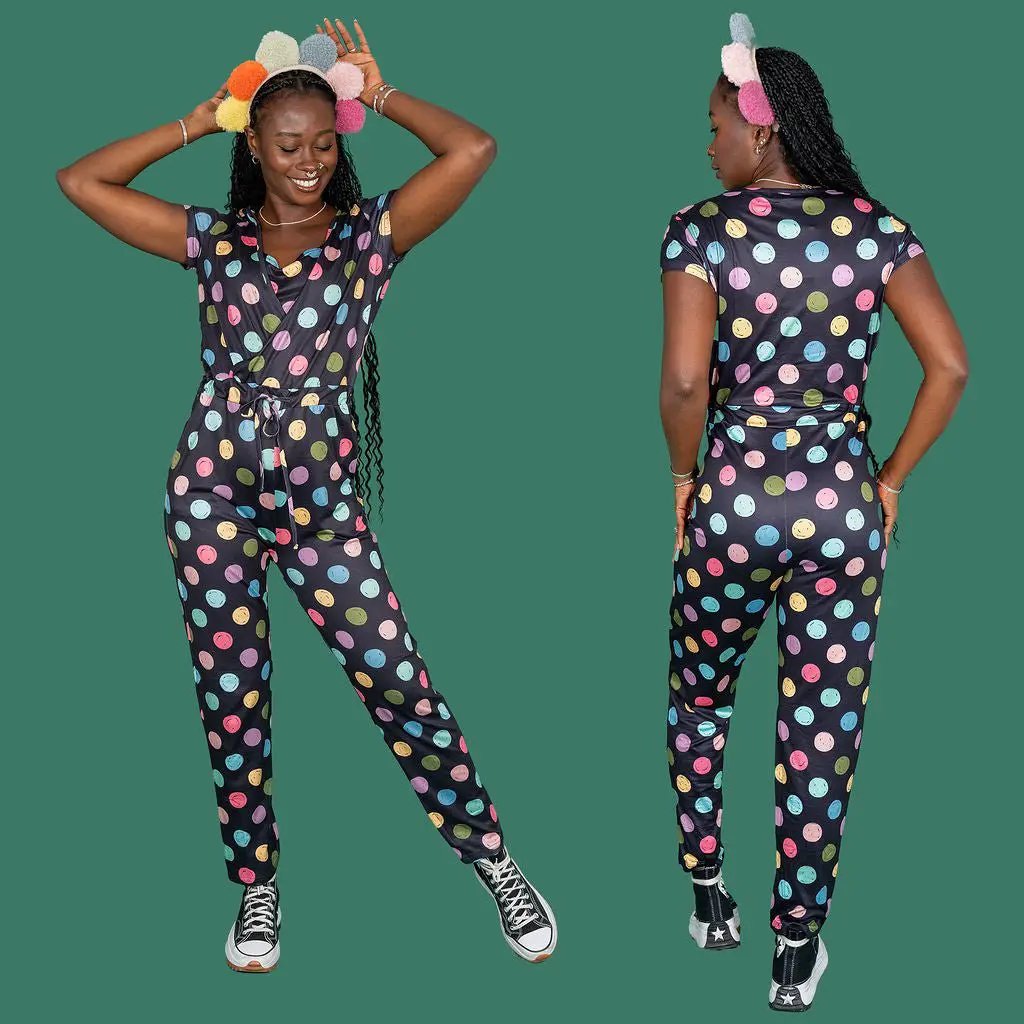 The Breastfeeding Jumpsuit - Shona Spot by Stylish Mum