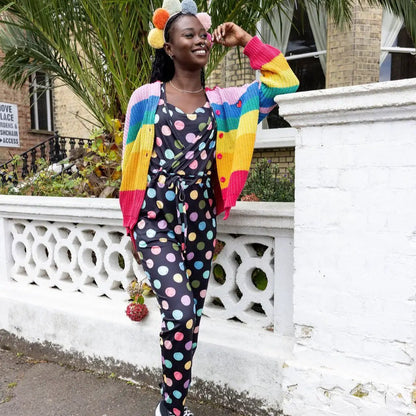 The Breastfeeding Jumpsuit - Shona Spot by Stylish Mum