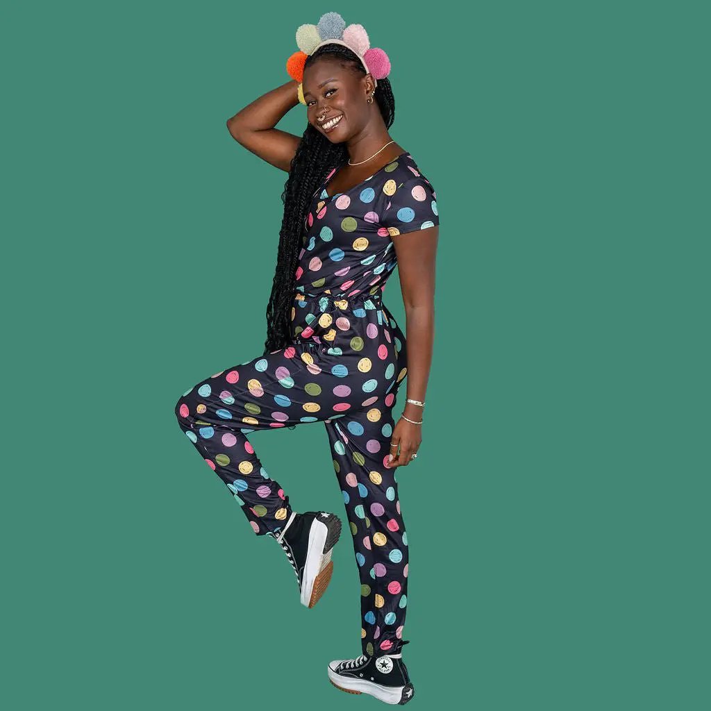 The Breastfeeding Jumpsuit - Shona Spot by Stylish Mum