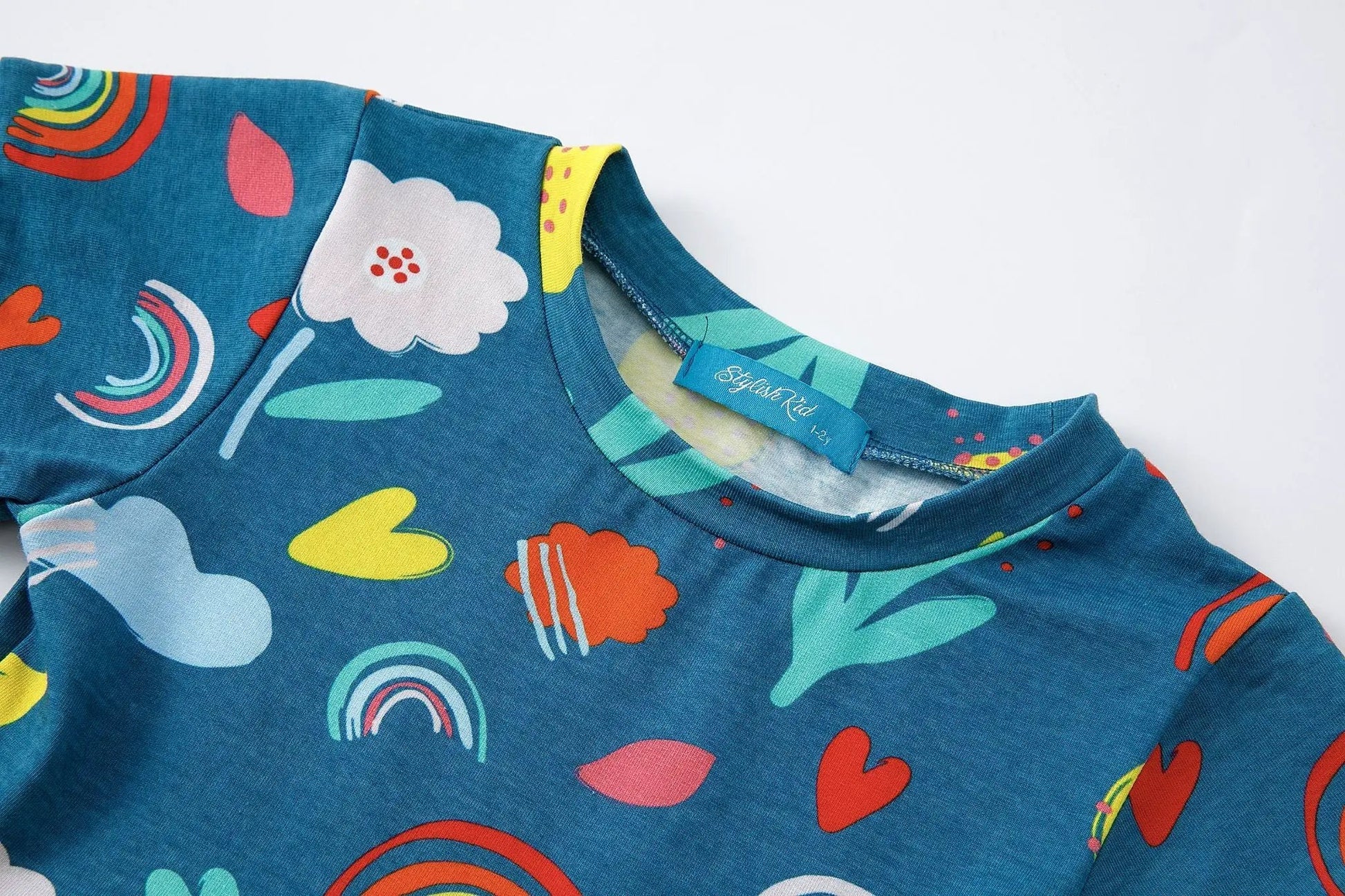 Sophie Cotton Colourful Spring Dress by Stylish Mum