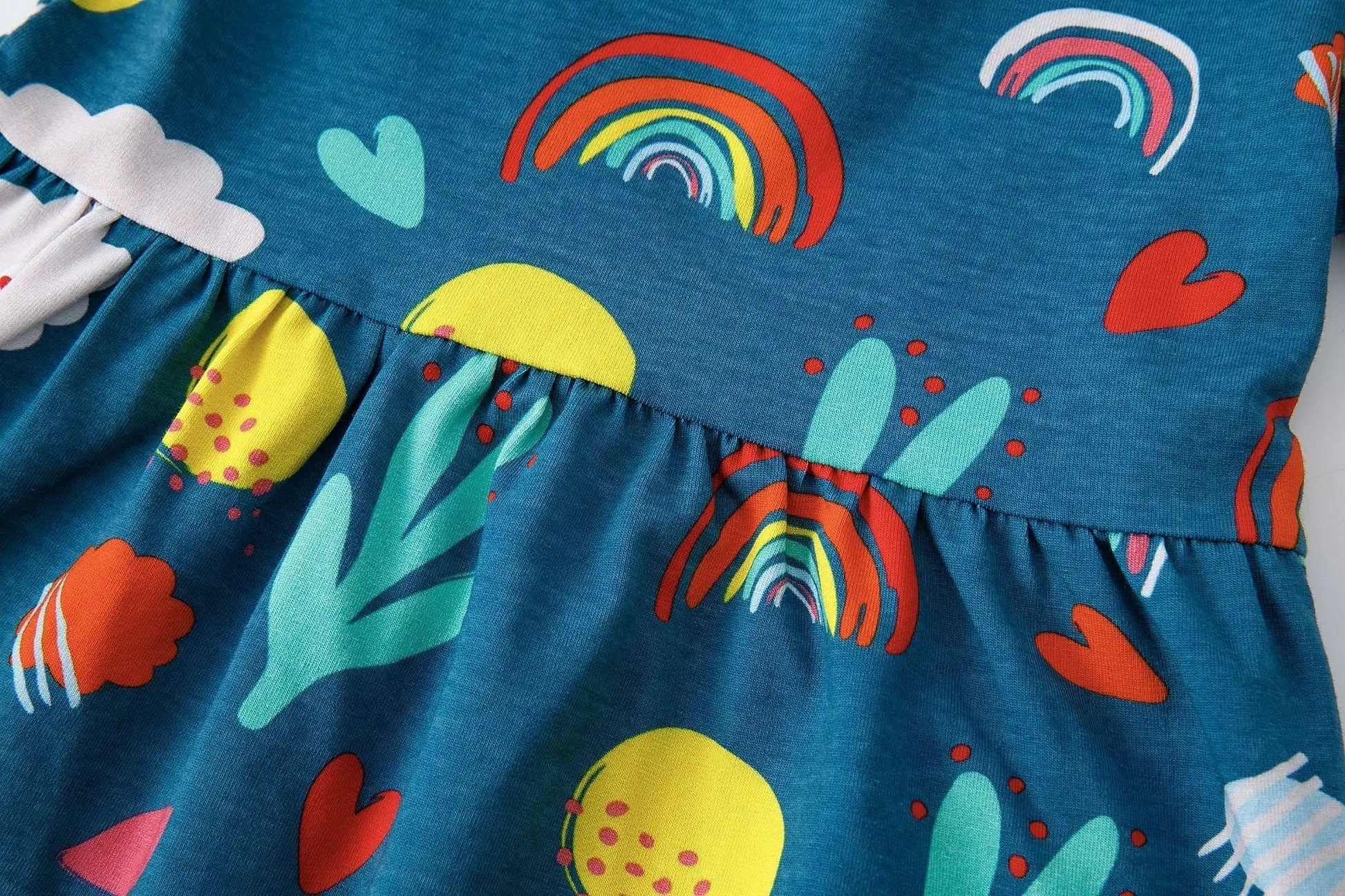 Sophie Cotton Colourful Spring Dress by Stylish Mum